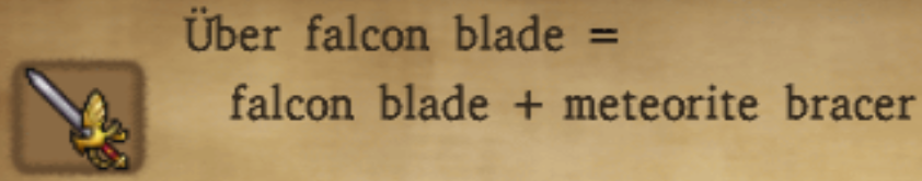 Uber Falcon Blade Alchemy Recipe